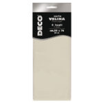 Carta velina - 50 x 76 cm - 20 gr - avorio - Deco - busta 5 fogli