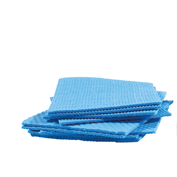 MD_89413 Pannospugna Aquos - 18 x 20 cm - azzurro - PerfettoFactory - conf. 10 pezzi - immagine 1