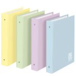 Raccoglitore One Color - A4 - 4 anelli tondi 30 mm - dorso 4 cm - colori assortiti pastello - Blasetti