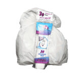 Sacchi bagno - 40 x 50 cm - 15 L - 16 micron - MDPE/HDPE - bianco - Rolsac - conf. 30 pezzi