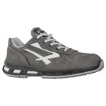 Calzatura di sicurezza Kick S3 - pelle nabuk naturale - taglia 45 - grigio - U-Power