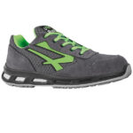 Calzatura di sicurezza Point S1P SRC - nylon/pelle scamosciata - grigio/verde - taglia 36 - U-Power