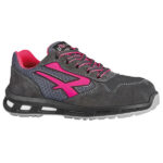 Calzatura di sicurezza Verok S1P SRC - nylon/pelle scamosciata - grigio/rosa - taglia 42 - U-Power