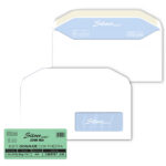 Busta Silver Matic Lux FSC - con finestra - gommata - 11 x 23 cm - 80 gr - bianco - Pigna Envelopes - conf. 500 pezzi