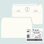 Busta a sacco Kami Strip - senza finestra - 11 x 23 cm - 100 gr - carta riciclata FSC - bianco - Pigna Envelopes - conf. 500 pezzi