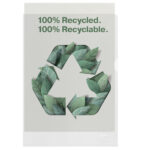 Cartellina a L De Luxe - 22 x 30 cm - PP riciclato - buccia pesante - Esselte - conf. 100 pezzi