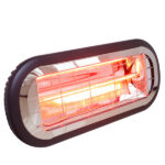 Stufa a infrarossi SoleRosso da interno/esterno - 33,5x23,5x13,5 cm - 1500W - CFG