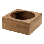 Supporto caraffa - in bamboo - 20x20x8 cm - colore naturale - Leone