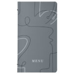 Portamenù linea Linee - 18x31,6 cm - grigio - Stilcasa