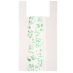 Shoppers Maxi - 30 x 60 cm - mater-bi - bianco - scatola 500 pezzi