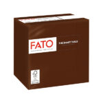 Tovagliolo - carta - 24 x 24 cm - 2 veli - cioccolato - Fato - conf. 100 pezzi