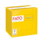 Tovagliolo - carta - 24 x 24 cm - 2 veli - giallo - Fato - conf. 100 pezzi