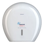 Dispenser carta igienica Defend Tech rotolo Maxi Jumbo 34,5 x 34,5 x 14 cm - rotolo diametro 29 cm - bianco - Papernet