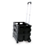 Carrello pieghevole con cassa in plastica - portata max 25 kg - X-Robust