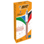 Penna a sfera scatto multifunzione 4 Colours Rose - 1,0 mm - Bic - conf. 12 pezzi