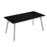 Scrivania Skinny Metal - 160 x 80 x H 74,4 cm - bianco / nero venato