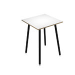 Tavolo alto Skinny Metal - 80 x 80 x 105 cm - nero/bianco