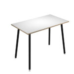Tavolo alto Skinny Metal - 140 x 80 x 105 cm - nero/bianco