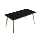 Scrivania Woody - 180 x 80 x H 74,4 cm - rovere / nero venato