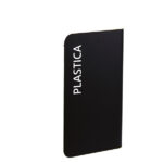 Etichetta adesiva raccolta differenziata - con stampa "PLASTICA" - 45 x 270 mm - vinile - bianco opaco - Medial