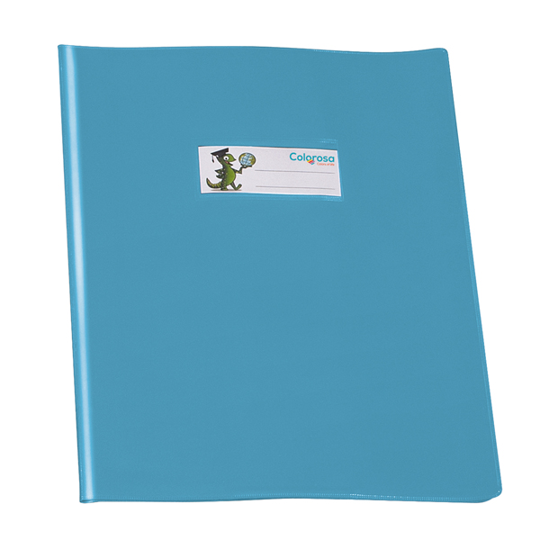 MD_93808 Coprimaxi GreenLine - 21 x 30 cm - PVC - 220 mic - c/alette - lucido - azzurro - Colorosa - immagine 1