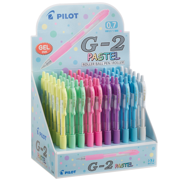 MD_94030 Roller gel scatto G-2 - 0,7 mm - colori assortiti pastel - Pilot - Display 60 pezzi - immagine 1
