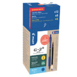 Penna roller gel scatto G-2+ - punta 0,7 mm - 12 refill inclusi - blu - Pilot - conf. 12 pezzi