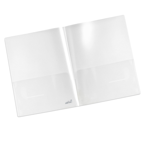 MD_94513 Cartella con doppia tasca Plastidea - A4 - PP - trasparente - Iternet - conf. 5 pezzi - immagine 1