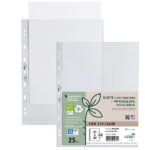Buste forate Gea 150 - PP riciclato - buccia pesante - 22 x 30 cm - Sei rota - conf. 25 pezzi