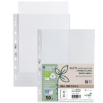 Buste forate Gea 100 - PP riciclato - buccia medium - 23 x 33 cm - Sei rota - conf. 50 pezzi