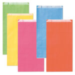 Sacchetto a soffietto - 12 x 22+4 cm - colori chiari assortiti - Rex Sadoch - conf. 100 pezzi