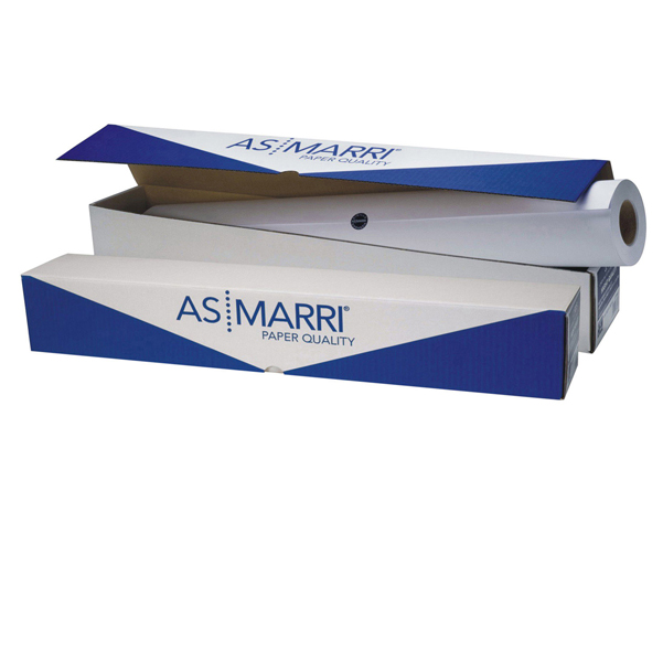 MD_95142 Carta plotter J.80S - 610 mm x 50 mt - 80 gr - inkjet - opaca - bianco - As Marri - immagine 1