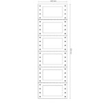 Etichette adesive a modulo continuo TT956 - in carta - corsia singola - permanenti - 64 x 34 mm - 6 et/fg - 200 fogli - bianco - Markin