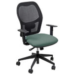 Seduta operativa Hubble HUHU - tessuto Fashion - braccioli regolabili - verde - Unisit
