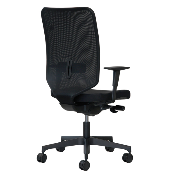 MD_96233 Poltrona semidirezionale Newair NWN - con braccioli regolabili - nero - Unisit - immagine 1