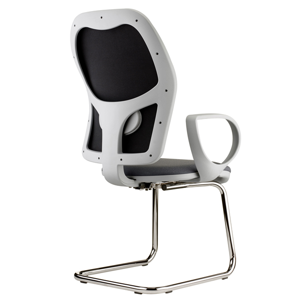 MD_96336 Seduta attesa Hubble grafix HUSGR - con braccioli fissi - nero/grigio - Unisit - immagine 1