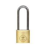 Lucchetto ad arco lungo - 30 mm - acciaio cromato - Metalplus
