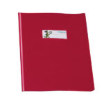 Copriquaderno GreenLine - A5 - PVC - 220 mic - c/alette - lucido - rosso - Colorosa