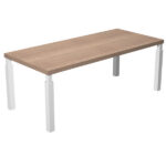 Scrivania direzionale Prestige Quadro - 180 x 90 cm - ciliegio arabis/bianco