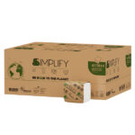 Carta igienica interfogliata Simplify - goffratura wave - 15 gr - Papernet - pacco da 224 strappi