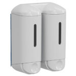 Dispenser a muro Double Shower Small - per hotel - 0,17 L - bianco - Mar Plast