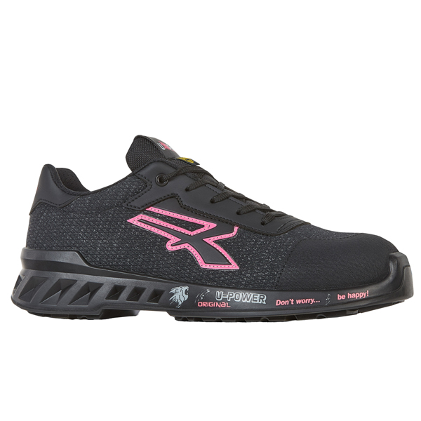 MD_97711 Calzatura di sicurezza Michelle - S1PS FO SR ESD RedLeve - numero 41 - nero/rosa - U-Power - immagine 1
