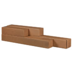 Scatola a tubo Square Box - chiusura a nastro - 10,5 x 10,5 x 87 cm - cartone microonda - avana - Bong Packaging - conf.10 pezzi