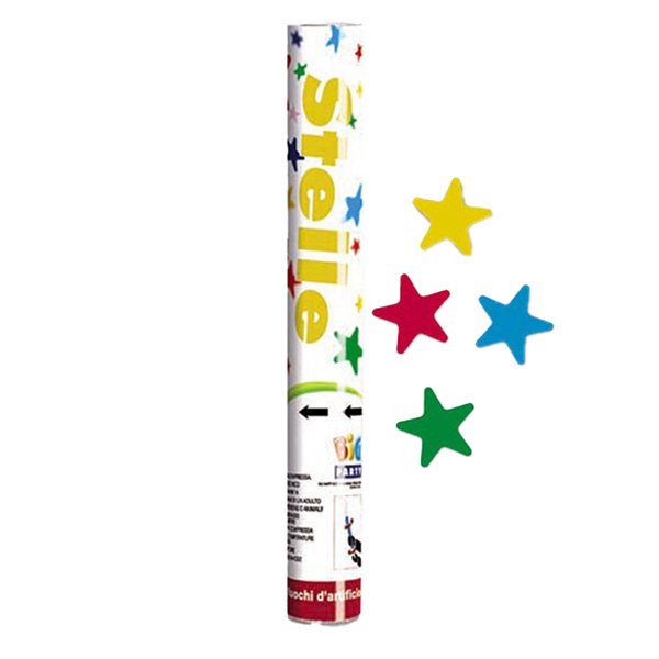 MD_99173 Sparacoriandoli Cannon - stelle assortite - gittata 8 mt - Big Party - immagine 1