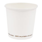 Bicchiere in carta - 200 ml - bianco - Signor Bio - conf. 50 pezzi
