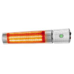 Stufa a infrarossi Sunset - esterno/interno - 2000 W - 62,3 x 10,6 x 7,2 cm - argento - CFG
