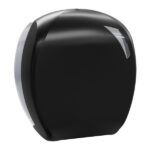 Dispenser carta igienica Skin Carbon rotolo Mini Jumbo - 29,6 x 13,5 x 27,7 cm - rotolo diametro 24 cm - nero - Mar Plast