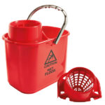 Secchio Polar - con strizzatore - 15 L - rosso -  30 x 27 x 37 cm - PerfettoFactory