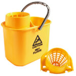 Secchio Polar - con strizzatore - 15 L - giallo - PerfettoFactory