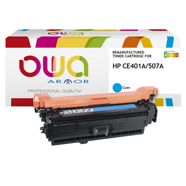 MD_ARMK15538 Armor - Toner Compatibile per Hp 507A - Ciano - CE401A - 6.000 pag - immagine 1